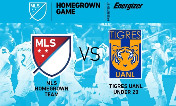 Los canteranos de la MLS se enfrentarán Tigres UANL Sub-20 en el MLS Homegrown Game 2018