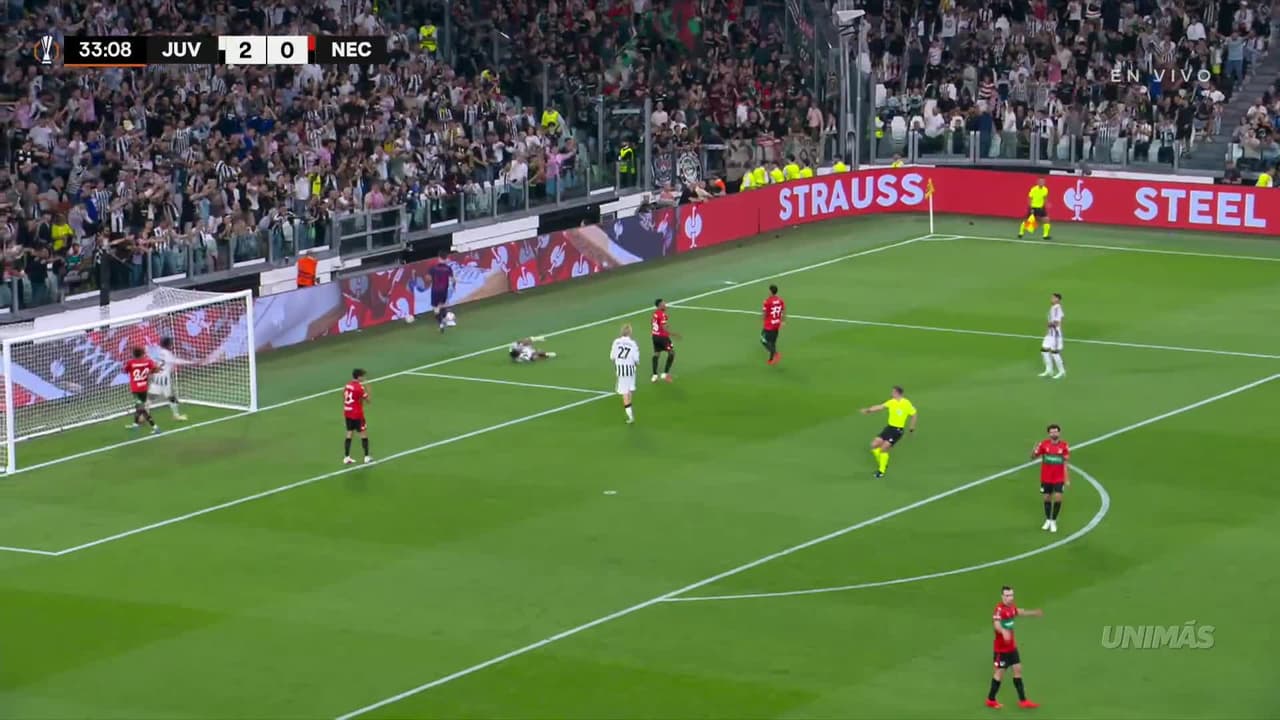 ¡La Juve no perdona! Nick Woltemade convierte desde el penal y cae el tercero ante NEC