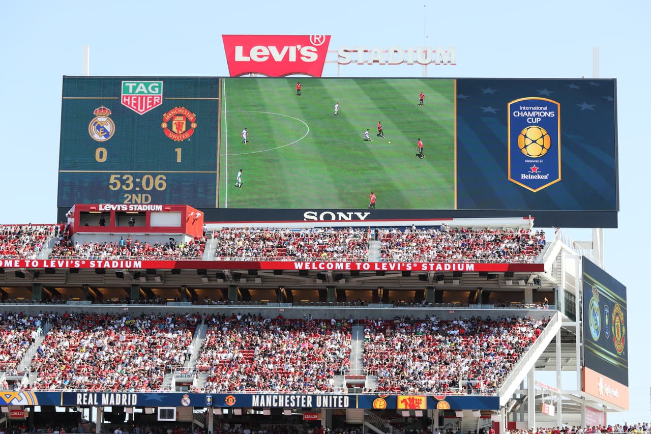 El estadio californiano vibraba con la anotación del United.