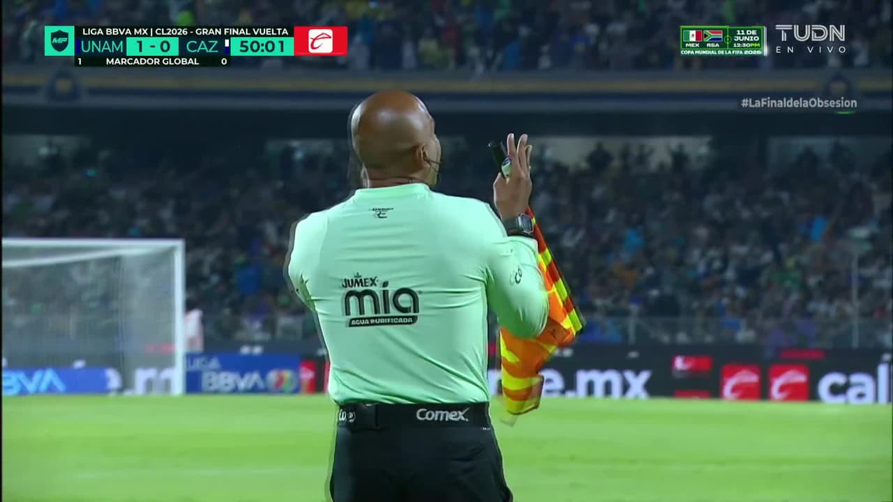 ¡No lo cante! Echan para atrás el segundo gol de Pumas por esta razón