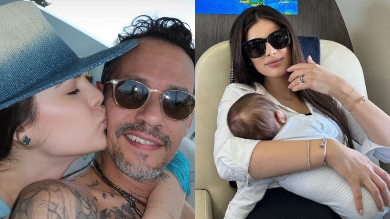Nadia Ferreira celebra el cumpleaños 55 de Marc Anthony con nueva foto de su bebé