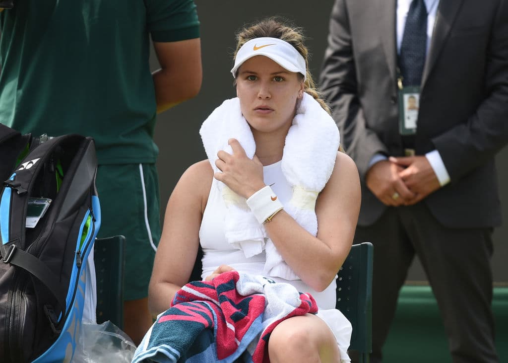 De nuevo con las voces de sus críticos, la canadiense se tuvo que resignar en Wimbledon.