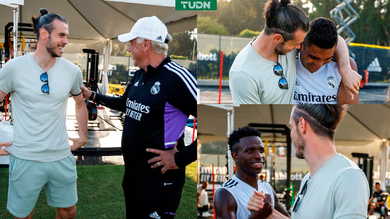 Gareth Bale visita entrenamiento del Real Madrid previo al amistoso ante Juventus