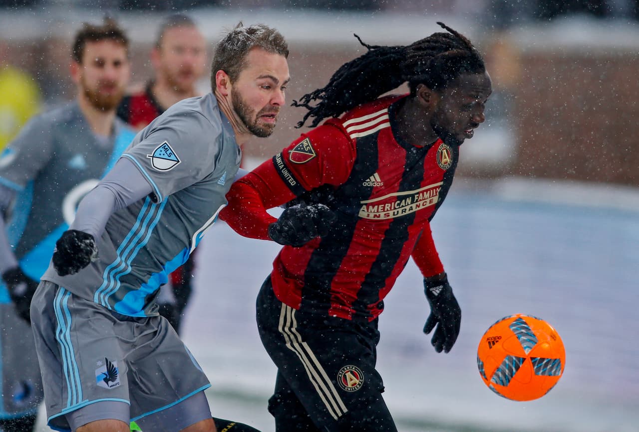 Bajo la nieve, Atlanta goleó por 6-1 a Minnesota en marzo.