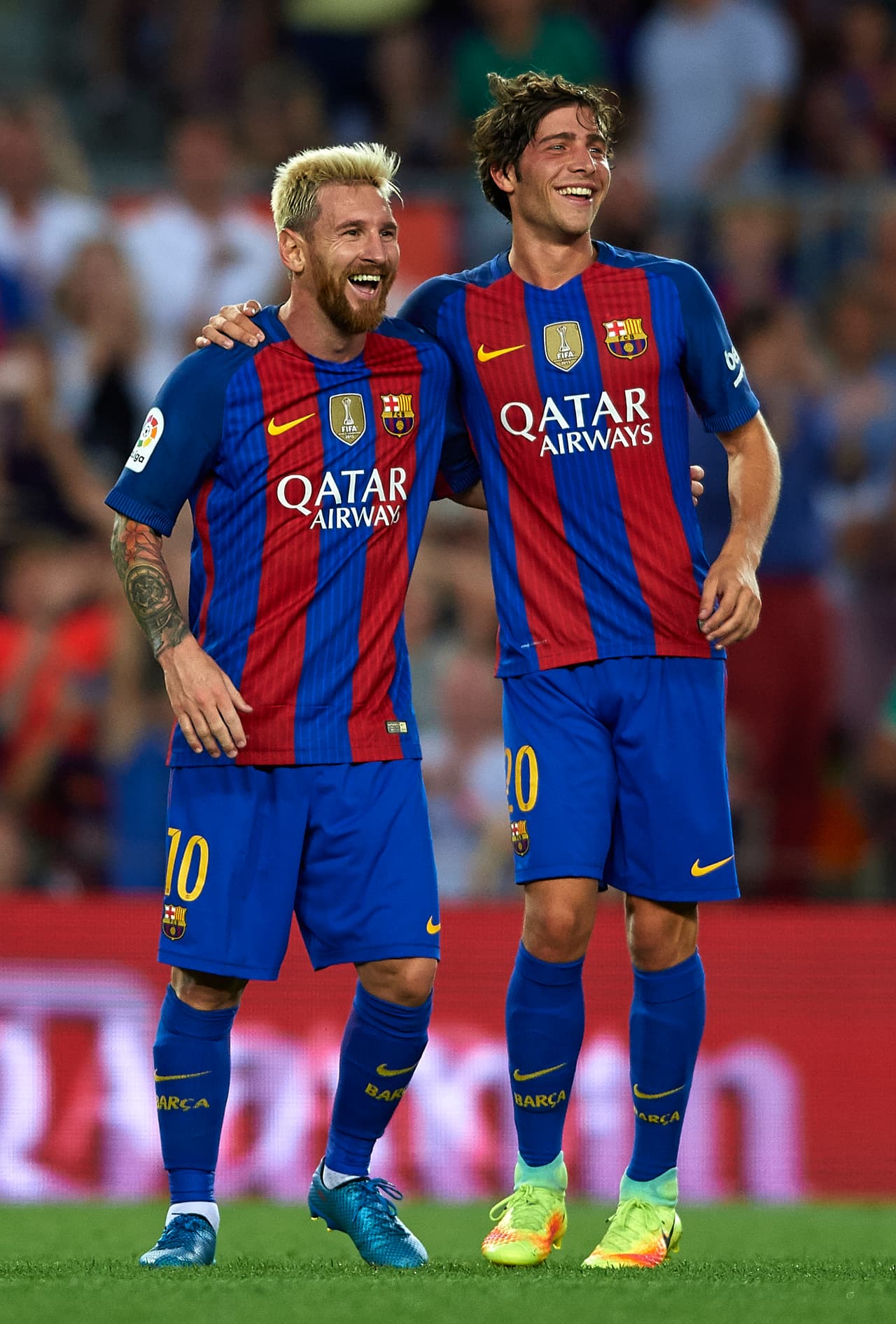 La química entre el lateral diestro del Barcelona, Sergi Roberto, y Messi es magnífica sobre el césped.