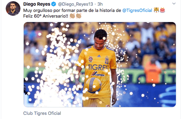 Equipos como Arsenal, Olympique y sus adversarios del futbol mexicano conmemoran y felicitan a los Tigres tras su fundación en 1960.