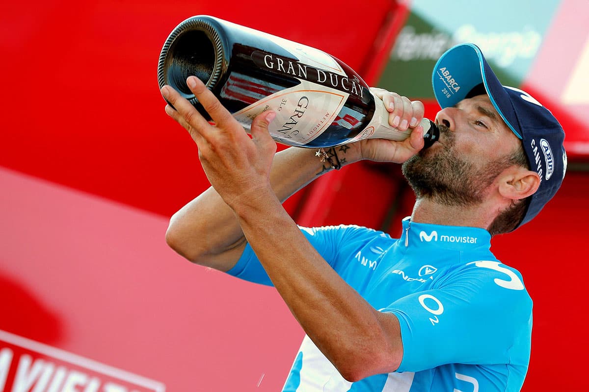 Valverde ganó en los últimos metros la etapa que se llevó a cabo sobre terreno llano.