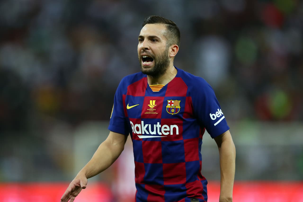 Jordi Alba está en duda para el Clásico por una lesión