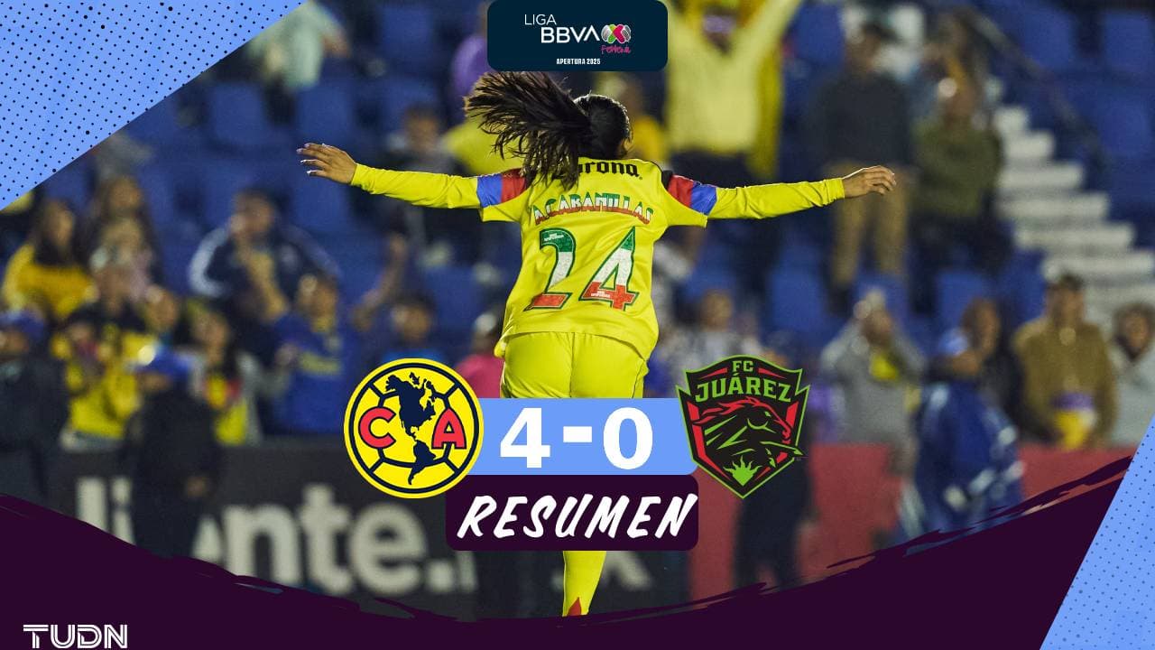 Resumen | América golea a FC Juárez y aprieta la cima de la tabla general
