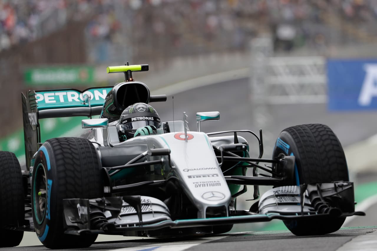 Nico Rosberg domina la última práctica del GP de Brasil