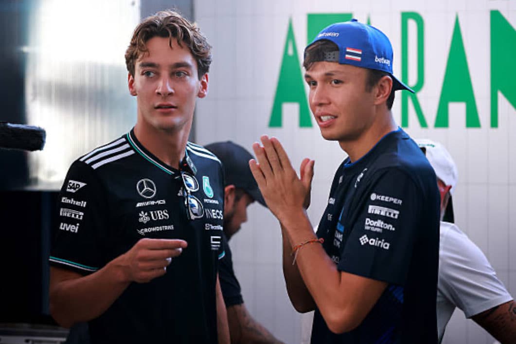 George Russell y Alex Albon se volvieron 'taqueros'
