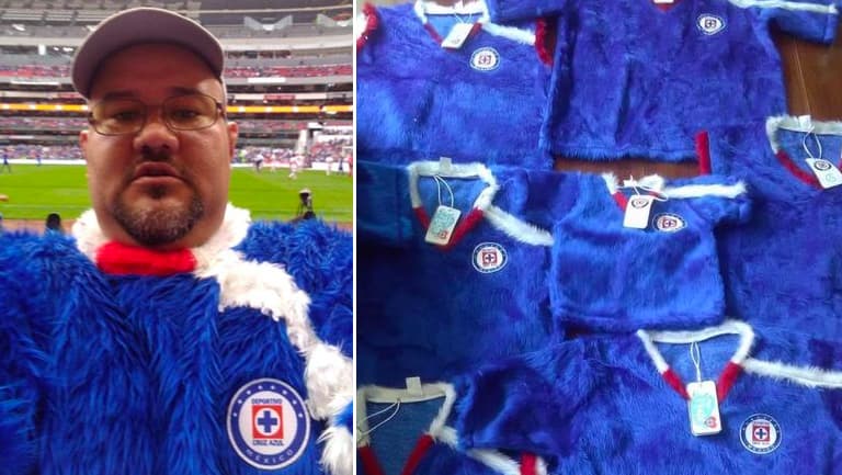 Fan de Cruz Azul se viraliza con camiseta de Ludovico P. Luche