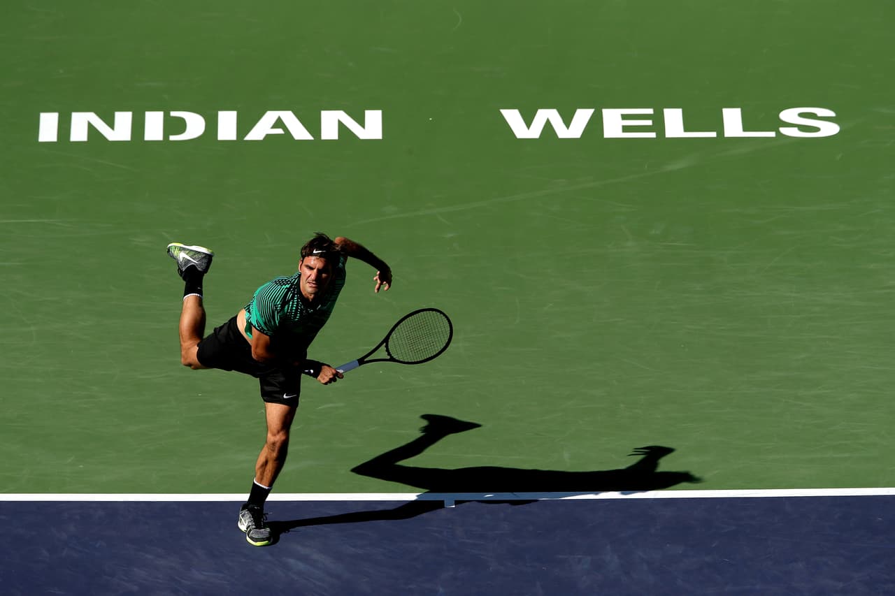 Indian Wells fue el segundo gran torneo que enfrentó Federer luego de coronarse campeón en el Australian Open.