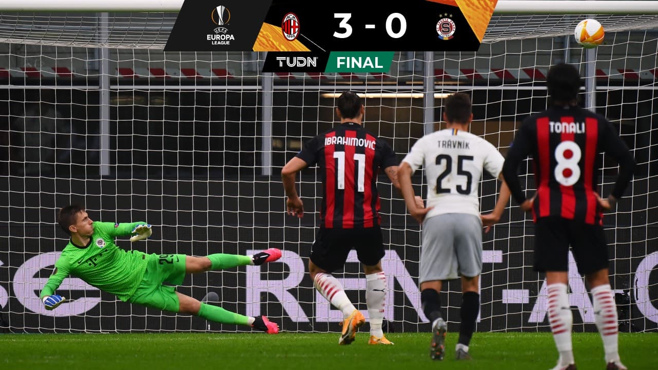 Zlatan falla penal y Milan vence a Sparta Praga en Europa League