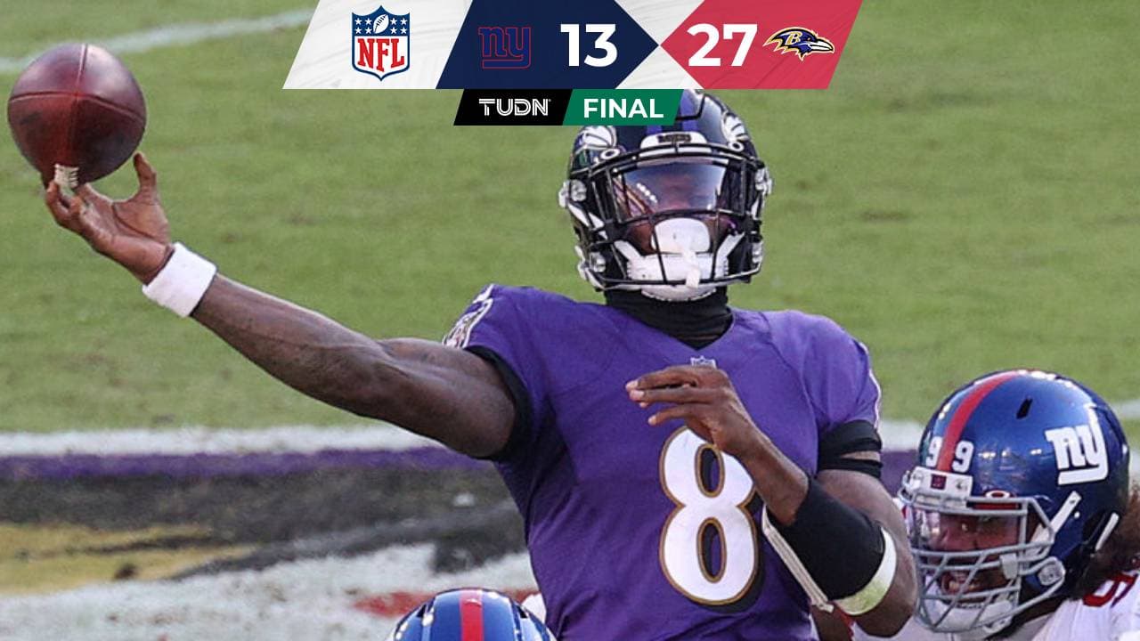 Ravens no cesa en la pelea por los Playoffs tras vencer a Giants
