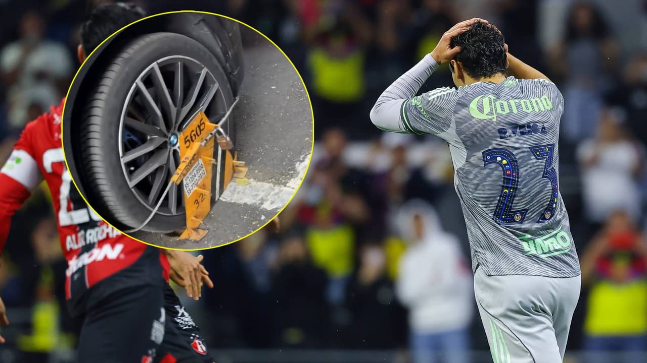 Raphael Veiga, jugador del América, exhibe una ‘araña’ puesta a su auto