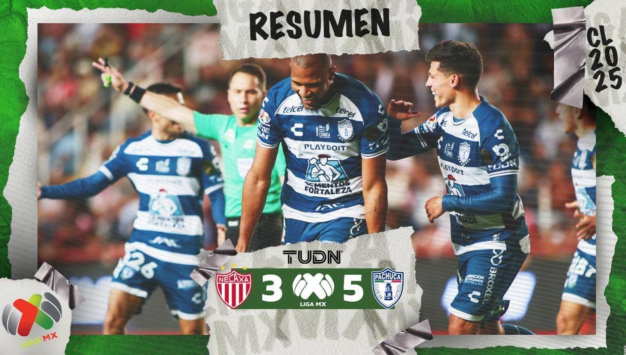 Resumen | En un partidazo, Pachuca derrota al Necaxa con triplete de Rondón