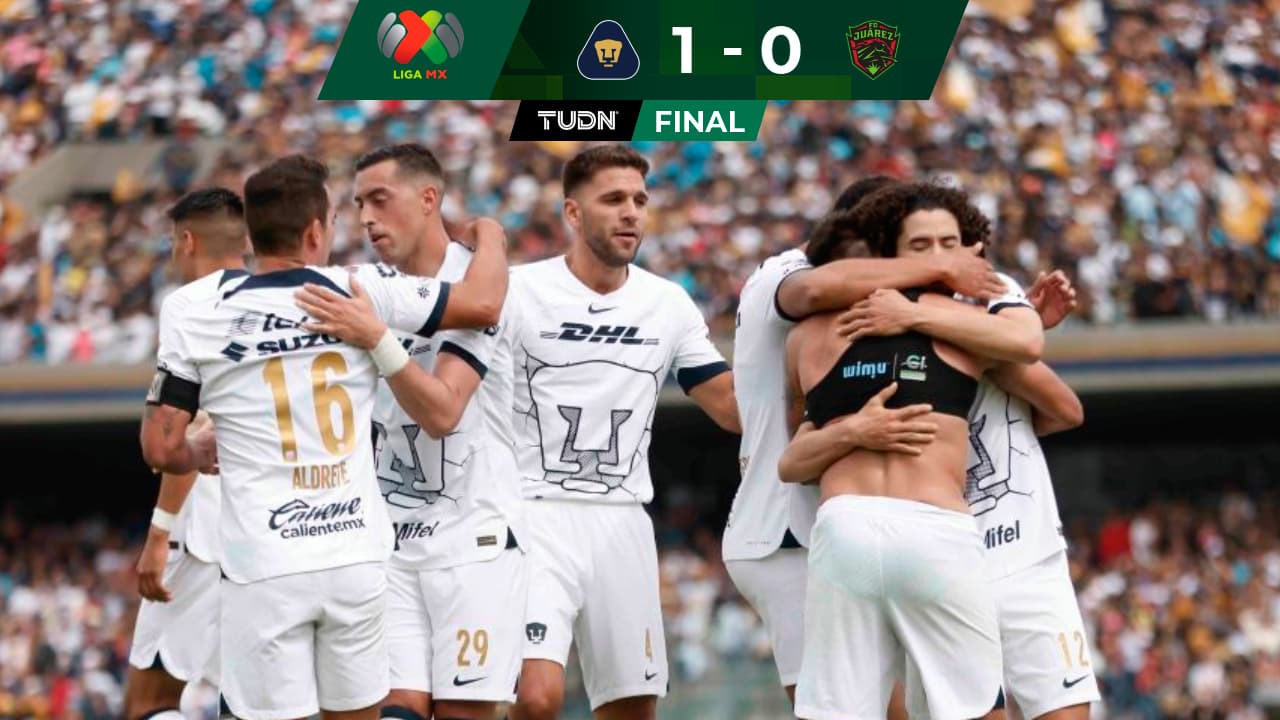 Pumas inicia el Clausura 2024 con triunfo ante Juárez