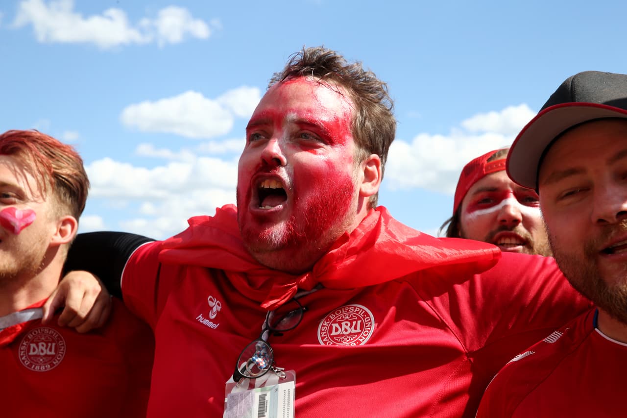 Los fanáticos pusieron todo su colorido y buena energía para el partido entre Dinamarca y Australia por el grupo C, en su segunda aparición en el Mundial de Rusia 2018.
