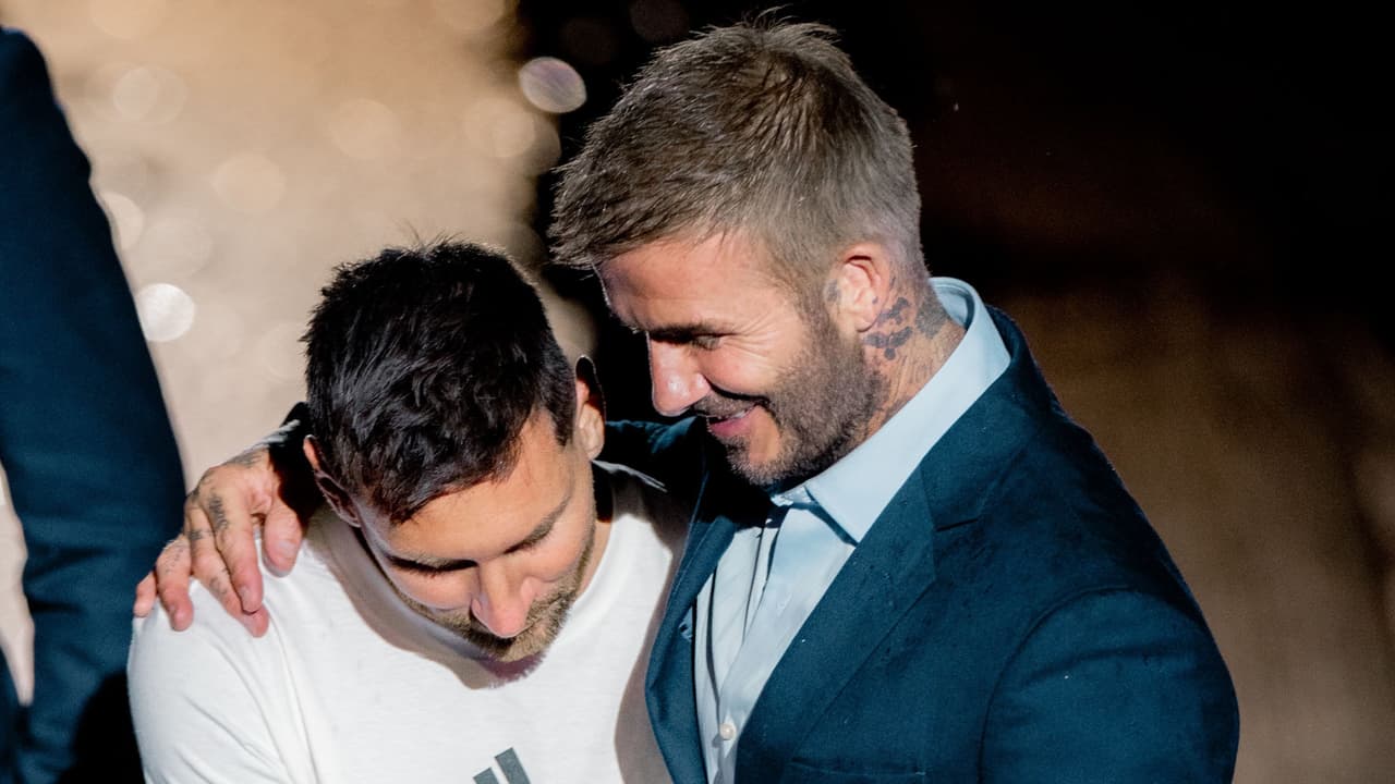 Lionel Messi y David Beckham