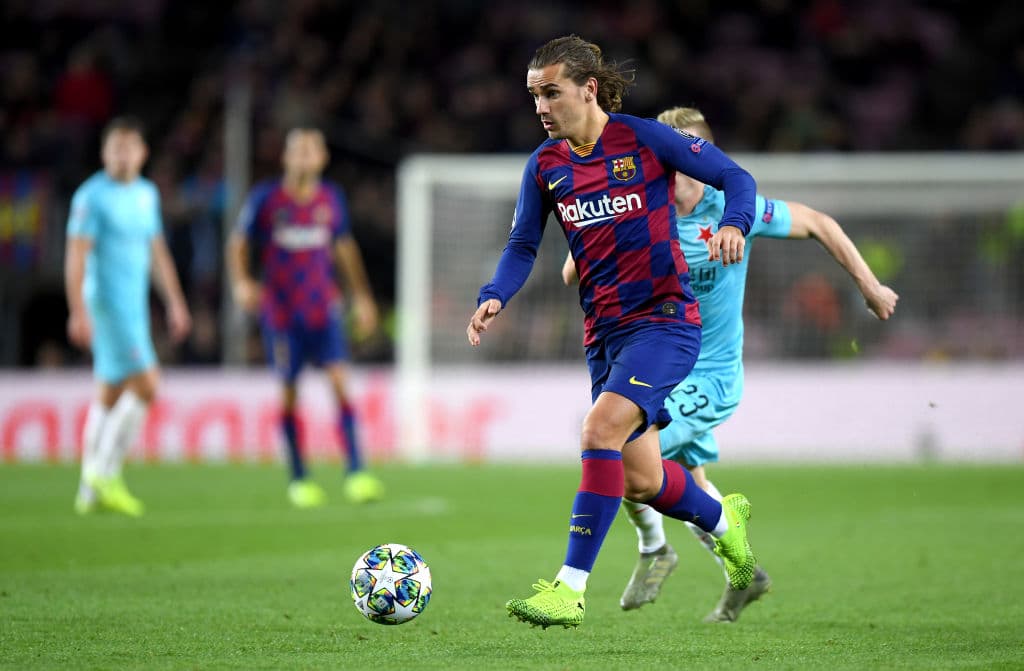 Poco desempeño de Antoine Griezmann en la ofensiva del Barcelona.