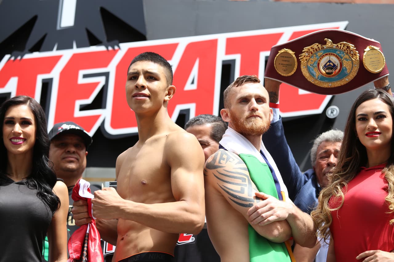 El mexicano Jaime Munguía defenderá la corona superwélter de la OMB este domingo ante el irlandés Dennis Hogan en la Arena Monterrey.