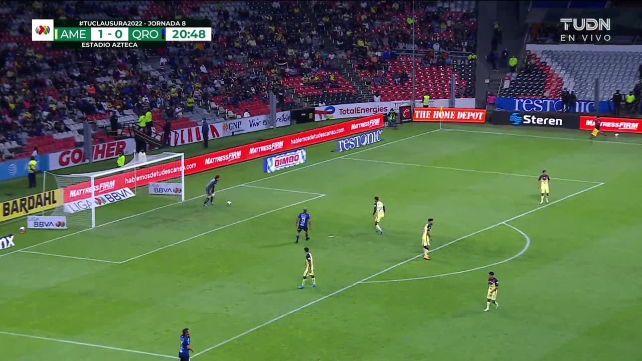 ¡TIRO ATAJADO! disparo por Kevin Escamilla.