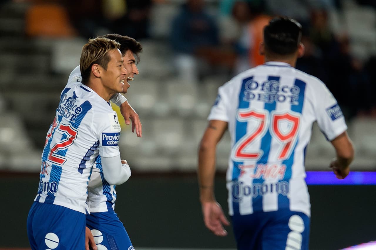 Action photo during the match Pachuca vs Zacatepec corresponding to the knockout stages of the Crown MX Apertura 2017 Cup at Hidalgo Stadium. Foto de accion durante el partido Pachuca vs Zacatepec, Correspondiente a los Octavos de Final de la Copa Corona MX del Torneo Apertura 2017, en el Estadio Hidalgo, en la foto: Gol Erick Gutierrez Pachuca 25/10/2017/MEXSPORT/Javier Ramirez