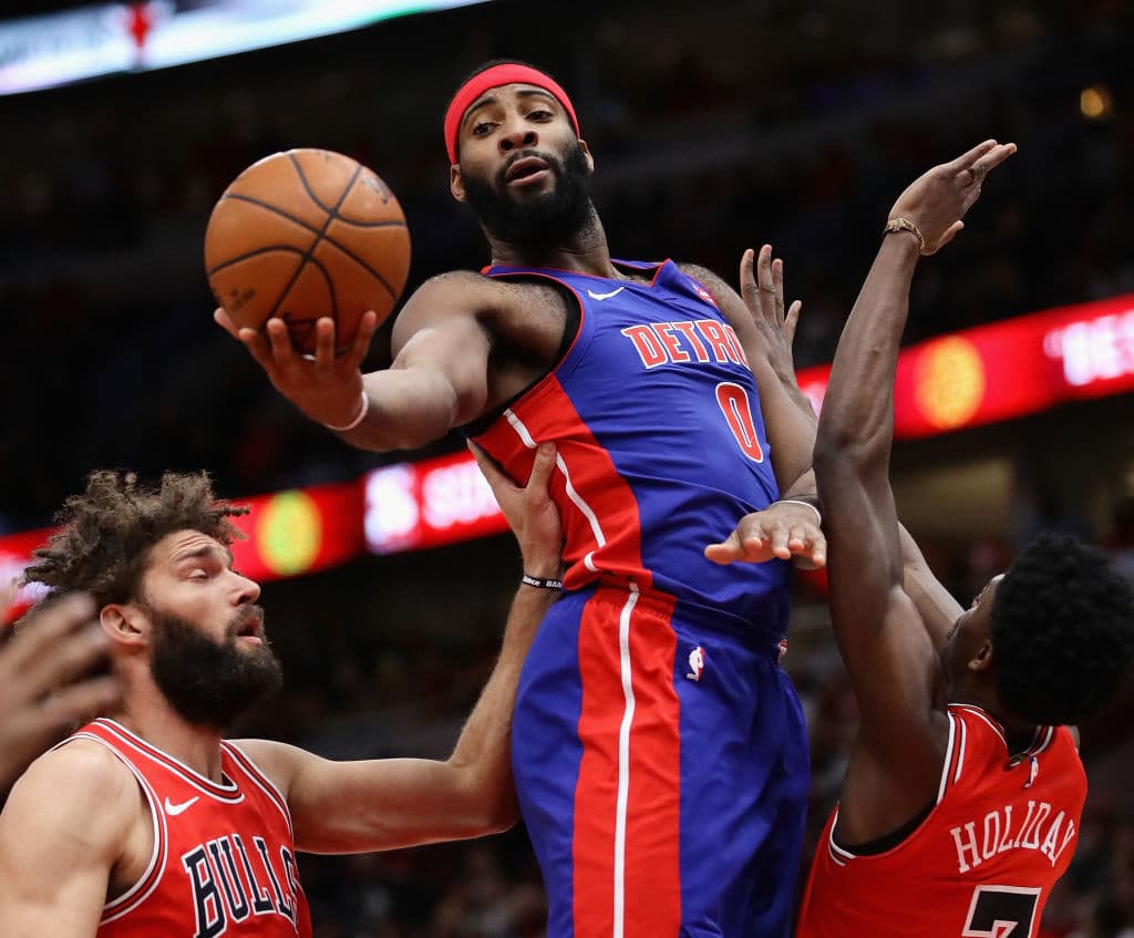 <b>13) Andre Drummond (Detroit Pistons)</b>. En 2017-18 fue el líder en rebotes de la NBA (16.0 RPG) y en 2018-19 se proyectan 16.7 por partido. Además mejorará en 1.5 puntos (16.5 PPG) respecto a 2017-18.