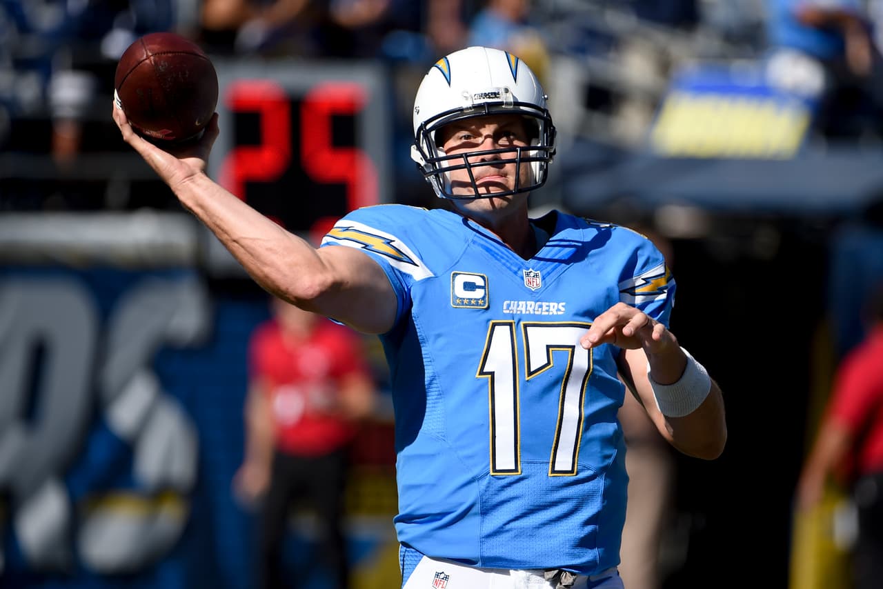 <b>#13: Philip Rivers</b>
<br>44,007 yards (2004-2016*) — hasta la Semana 9