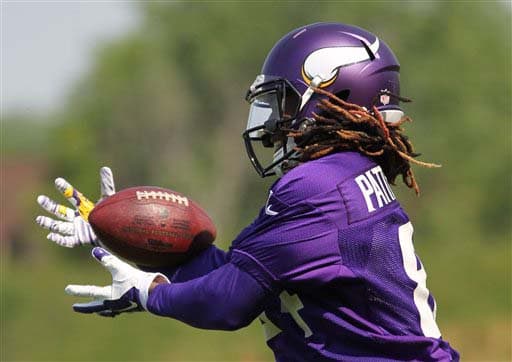 El receptor de tercer año Cordarrelle Patterson ¿será su año? (AP-NFL).