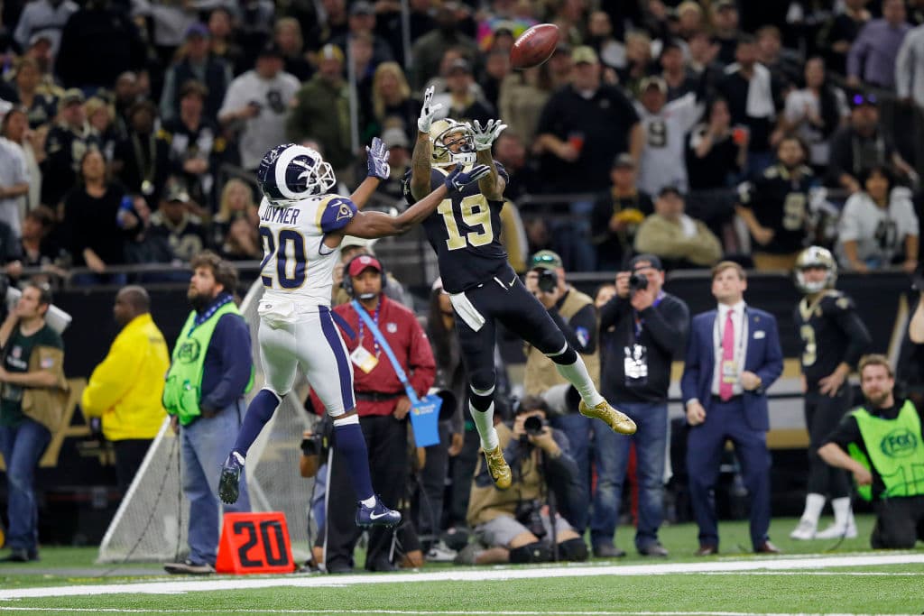 Ese pase de 40 o más yardas de Ted Ginn en un partido de Playoff fue la cuarta de su carrera, con lo que ahora tiene más que Rob Gronkowski o Marvin Harrison.