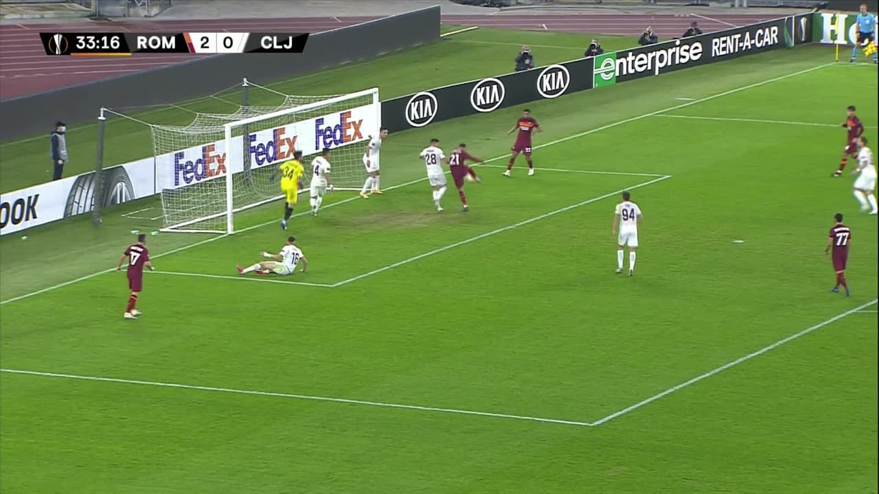 ¡GOOOL! Borja Mayoral Moya anota para AS Roma.