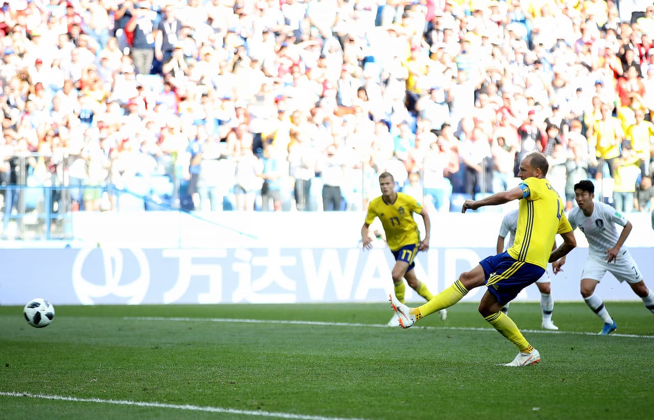 El tanto de Andreas Granqvist al minuto 20 del segundo tiempo marcó el 1-0 a favor de los suecos.