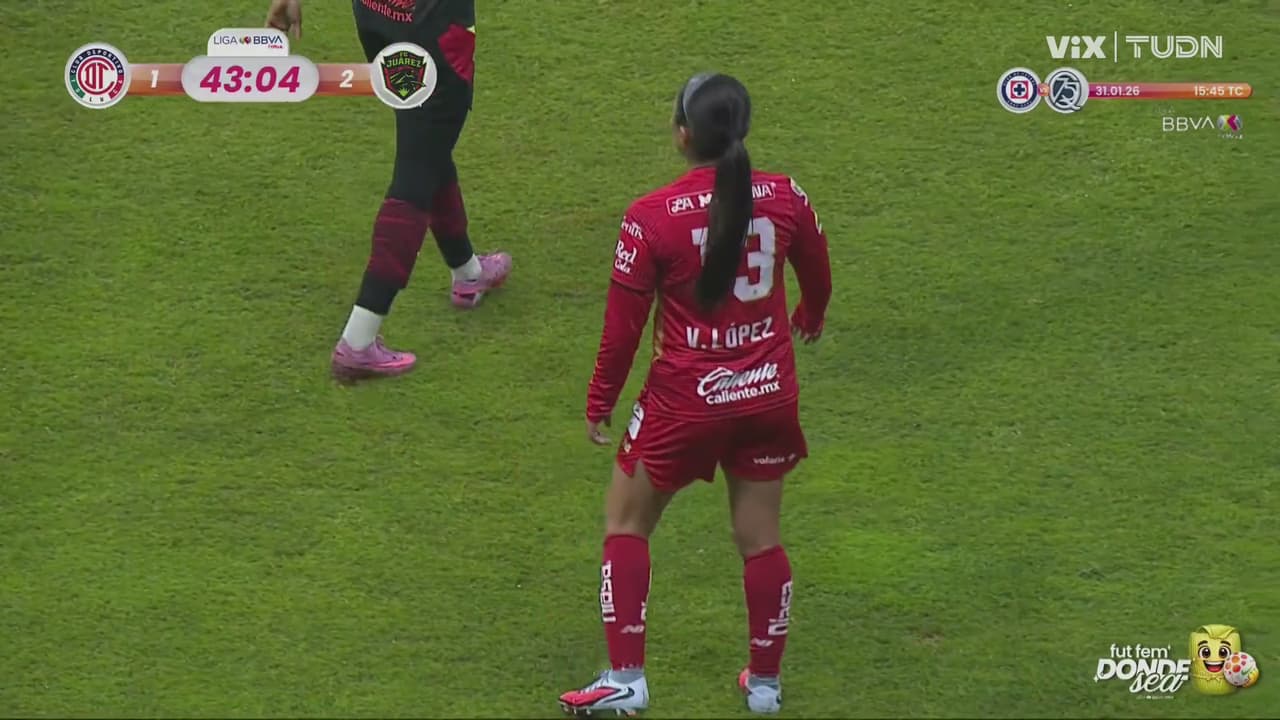 ¡Golazo de Vicky López! Toluca reacciona con este gran gol