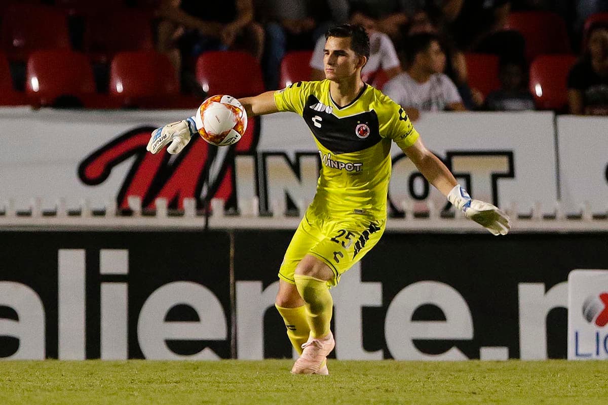 El arquero Sebastián Jurado fue titular con Veracruz en lugar del peruano Pedro Gallese que está con su selección en la Fecha FIFA.