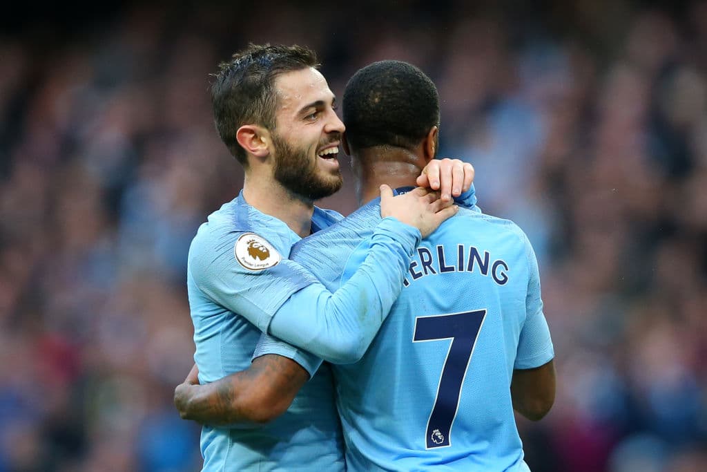 Así fue cómo de nuevo Sterling anotó gol, el segundo suyo y el quinto de su equipo, al minuto 22 del segundo tiempo tras pase del 
<i>Kun</i>. Con el 5-1 era partido liquidado.