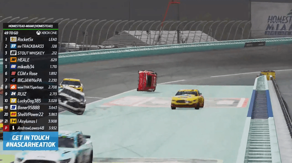 Con la presencia de dos pilotos de los Stock Cars en la vida real, se compitieron dos carreras por XBox y PS4.