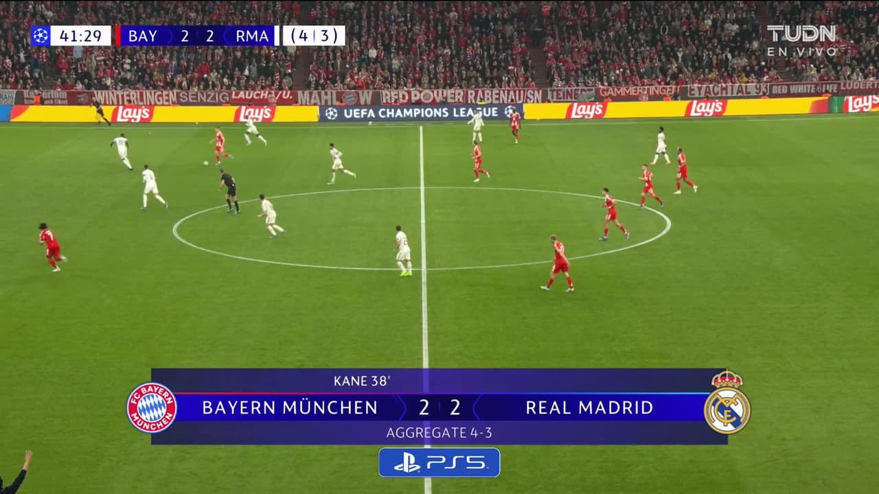 ¡GOL!  anota para Real Madrid. Kylian Mbappé