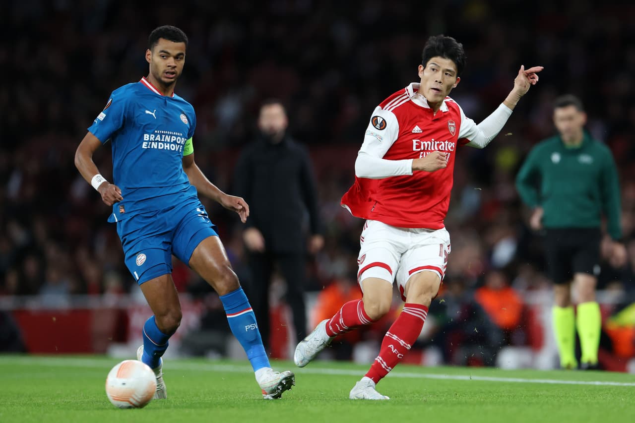 Arsenal se impone al PSV por la mínima y se consolida en el liderato del Grupo A en la UEFA Europa League.