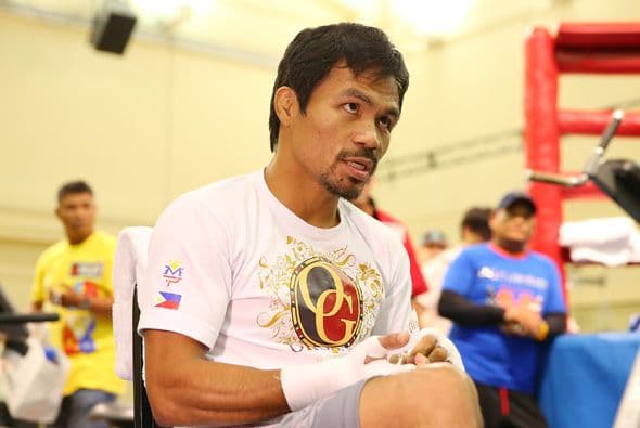 Manny Pacquiao entrena