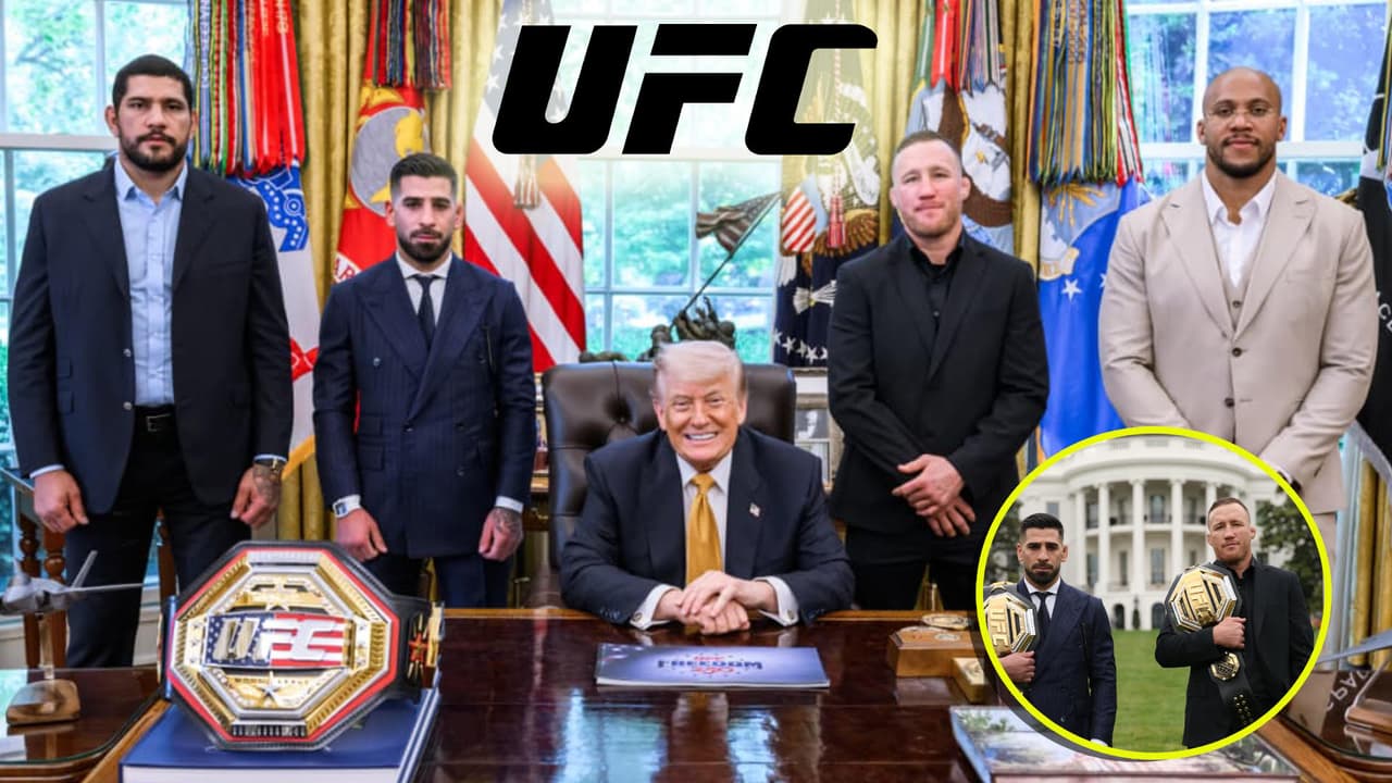 Estrellas de UFC como Ilia Topuria y Alex Pereira visitan a Donald Trump en la Casa Blanca