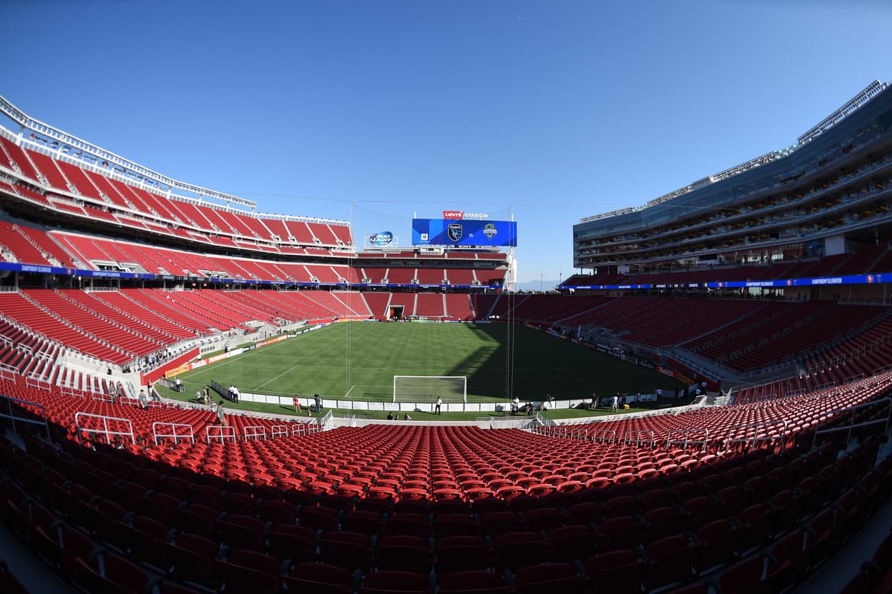 Así lucía el estadio previo al encuentro entre San Jose Earthquakes y Seattle Sounders, el primer evento en la historia del Levi's Stadium.