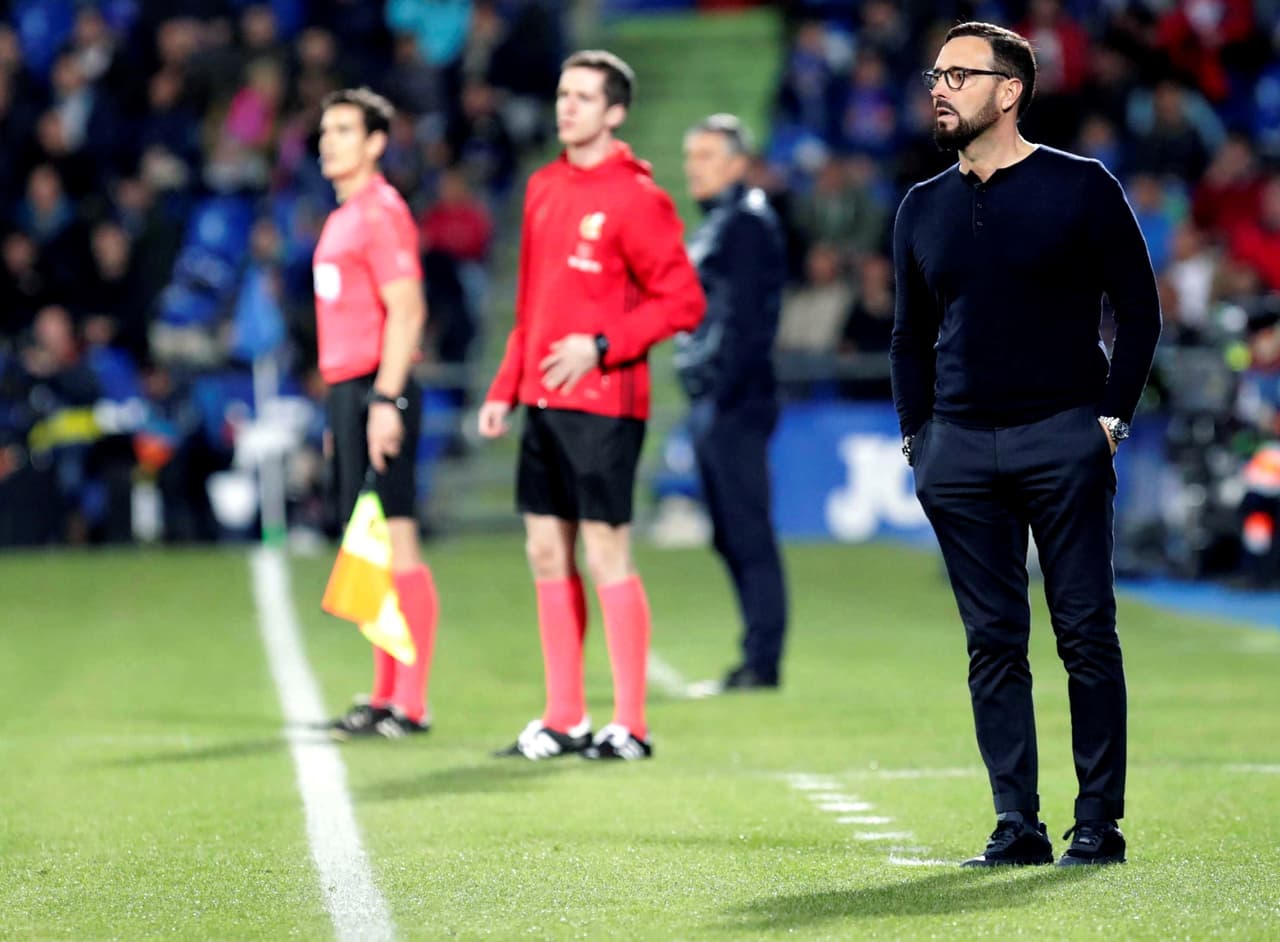 El entrenador del Getafe, José Bordalás, no supo cómo revertir el golpe del fallo del penalti.
