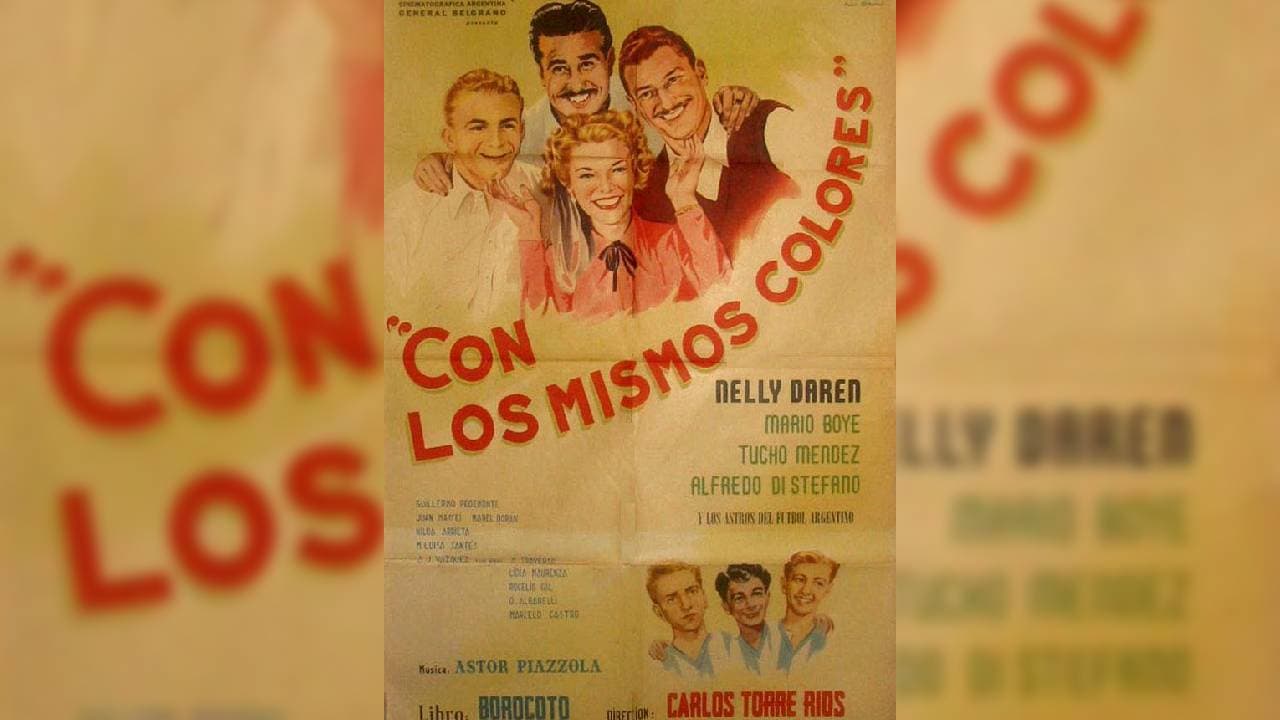 Antes de partir al viejo continente, el entonces jugador de River Plate, tuvo un papel importante en la película ‘Con los mismos colores’. La comedia se estrenó en septiembre de 1949 y compartió créditos con los futbolistas Norberto Méndez y Mario Boyé.