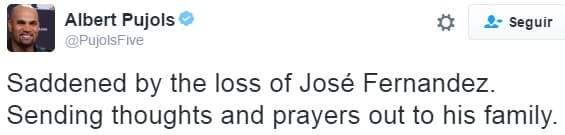 Varios protagonistas del béisbol mundial se unieron por la muerte de José Fernández y elevaron oraciones por el descanso del cubano.