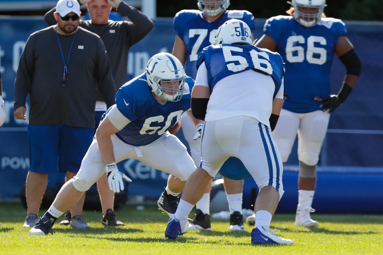 Así se preparan los Indianápolis Colts en su campo de entrenamiento en Westfield, Indiana.