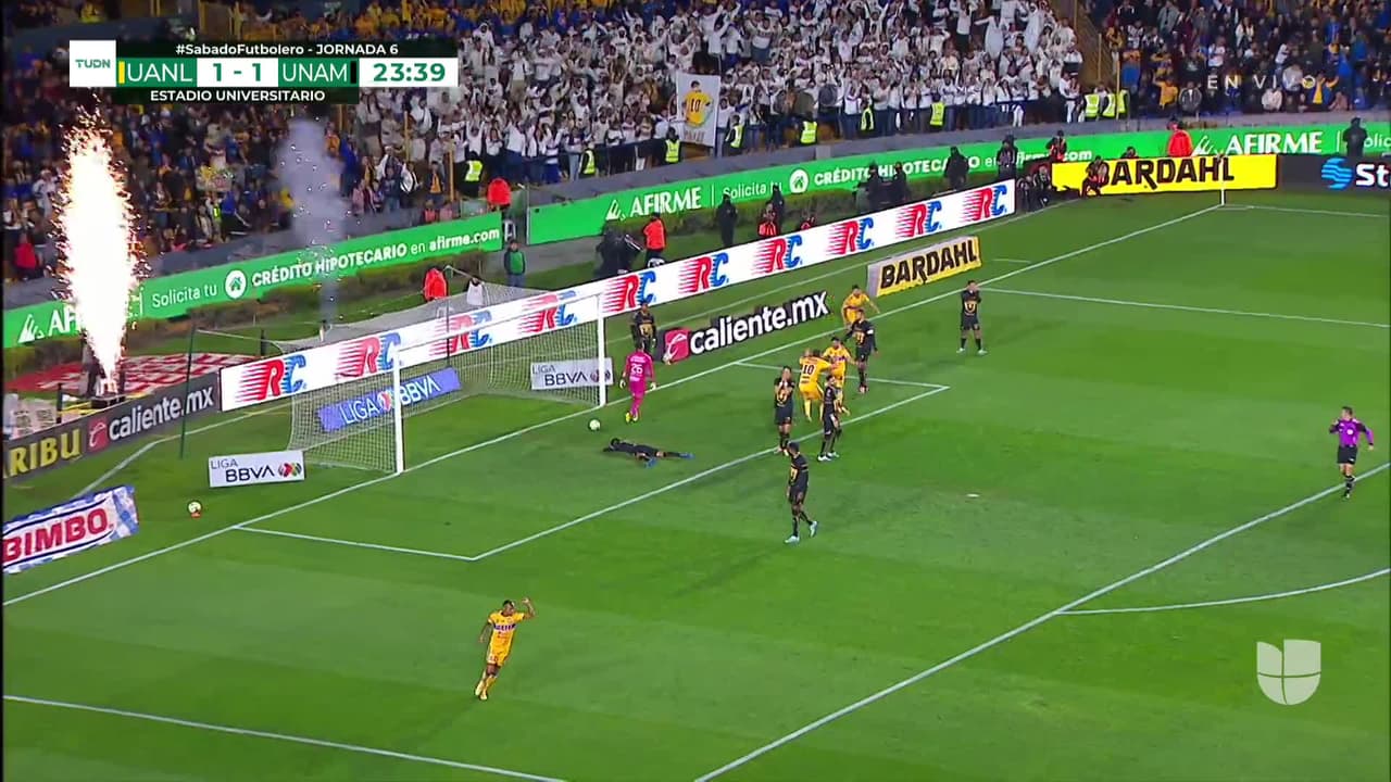 ¡AUTOGOL! de Ricardo Galindo para Tigres.