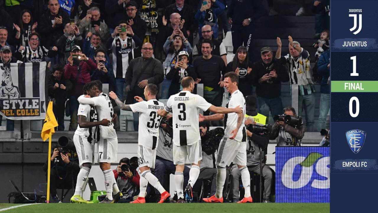 Kean se viste de Cristiano y la Juventus acaricia el "Scudetto"