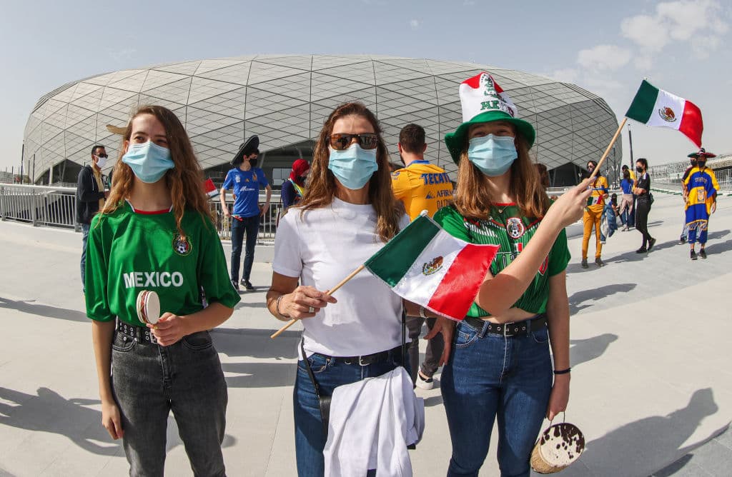 Los aficionados llegaron al Education City Stadium para alentar a los Tigres de la UANL, el flamante representante de la Concacaf.